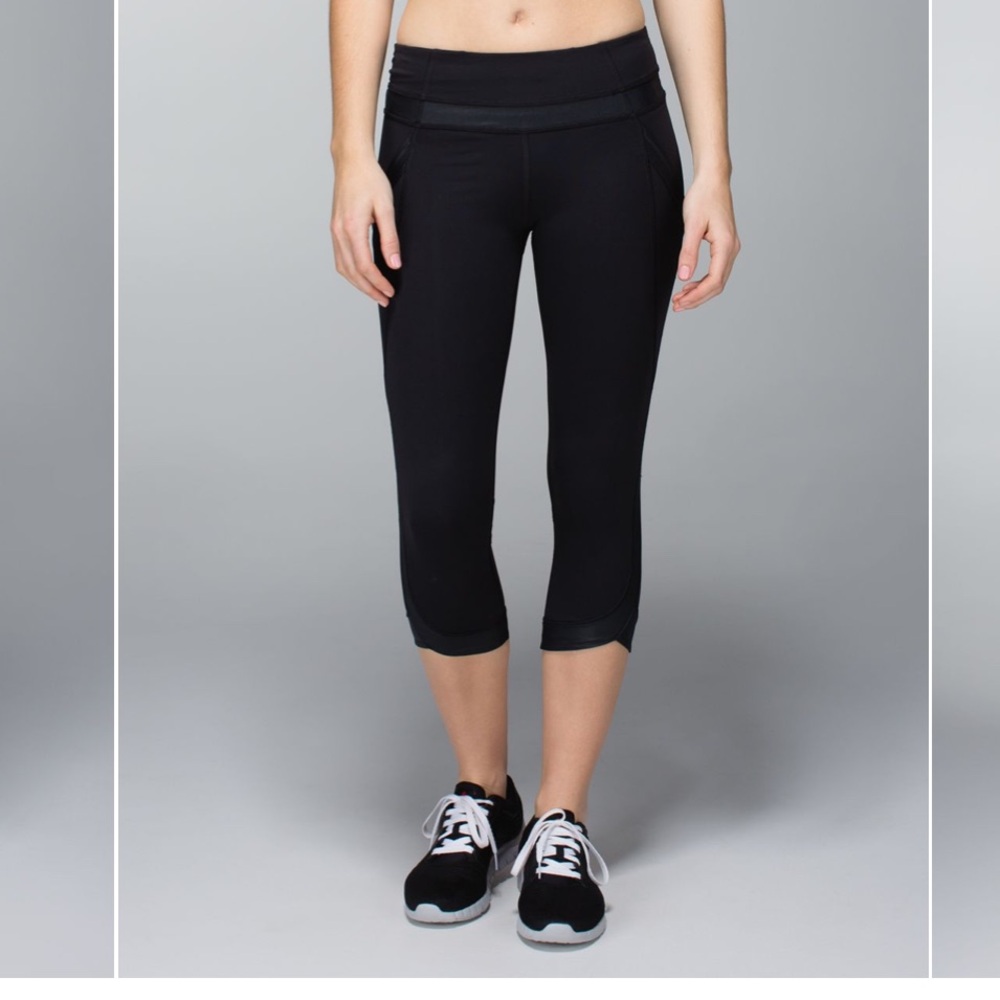 Lululemon Chase Me Crop II: Black (6)